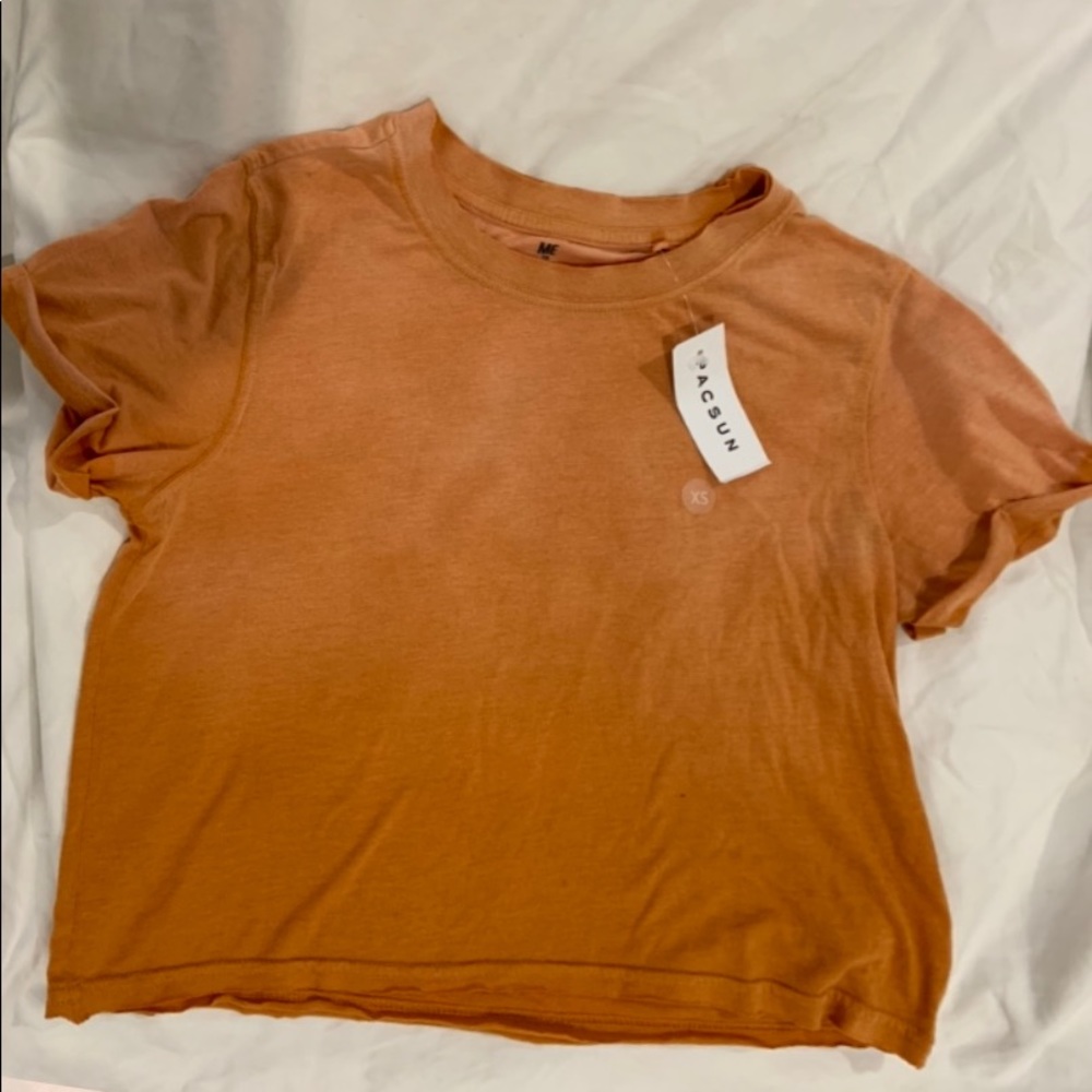 PACSUN ME TO WE orange ombré tee XS